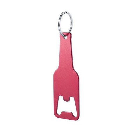 RED ALUMINIUM KEY RING CLEVON