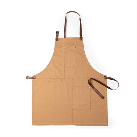 BROWN 100% COTTON/PU APRON VURCEX