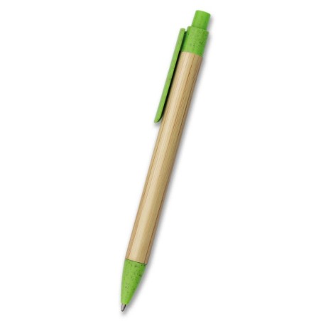 GREEN BAMBOO-LIKE CARDBOARD PEN BAMBIX