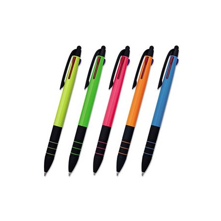 PLASTIC PEN TRIKOF 5 ASSORTED COLORS