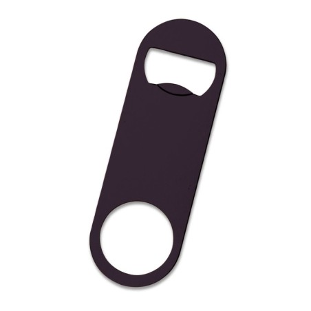 BLACK BOTTLE-OPENER KEYRING LOMAX