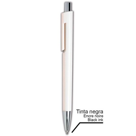 WHITE PLASTIC PEN BETA 