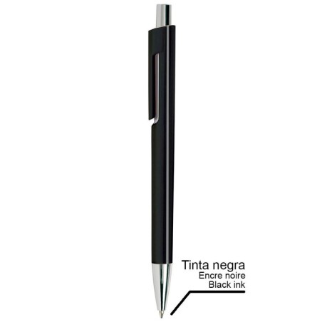 BOLIGRAFO PLASTICO BETA NEGRO TINTA NEGRA