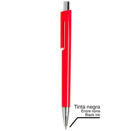 BOLIGRAFO PLASTICO BETA ROJO TINTA NEGRA