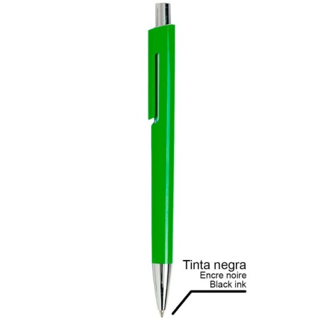 BOLIGRAFO PLASTICO BETA VERDE TINTA NEGRA