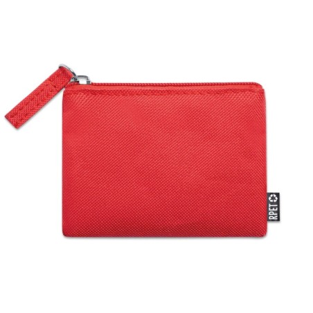 PORTE MONNAIE POLYESTER NELSOM ROUGE