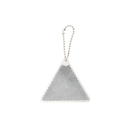 LLAVERO REFELCTANTE SNAPY TRIANGULAR BLANCO