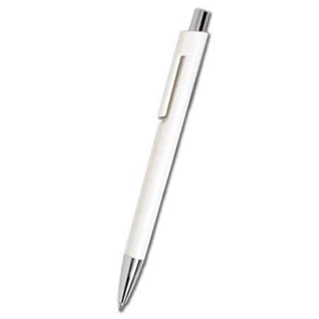 WHITE PLASTIC PEN ALPHA