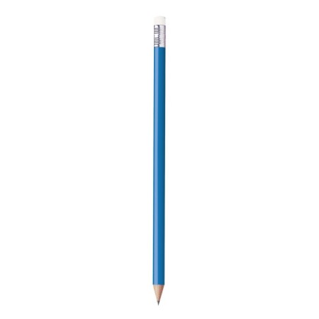 CRAYON ROND BLEU AVEC GOMME LARIS