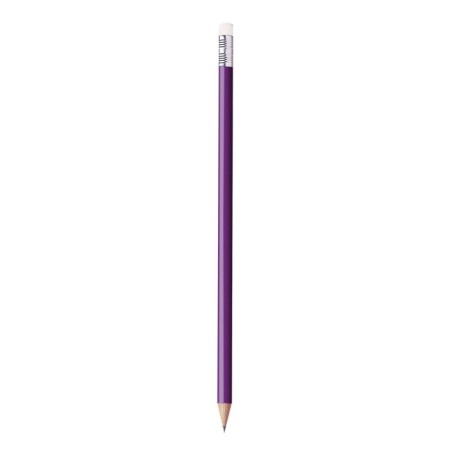 PURPLE ROUND PENCIL WITH ERASER LARIS