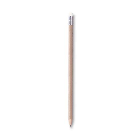 NATURAL ROUND PENCIL WITH ERASER LARIS