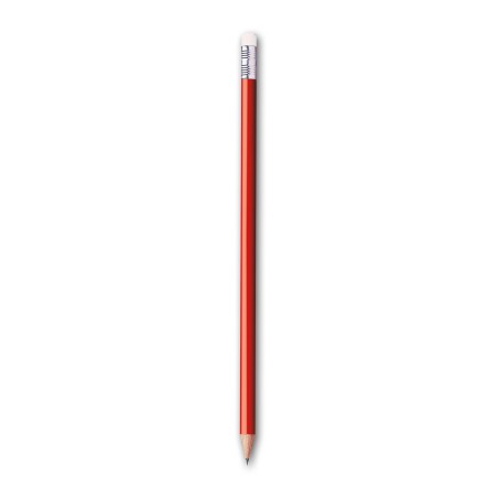 CRAYON ROND ROUGE AVEC GOMME LARIS