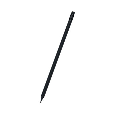 BLACK WOODEN TRIANGULAR PENCIL WITH ERASER LAEVO