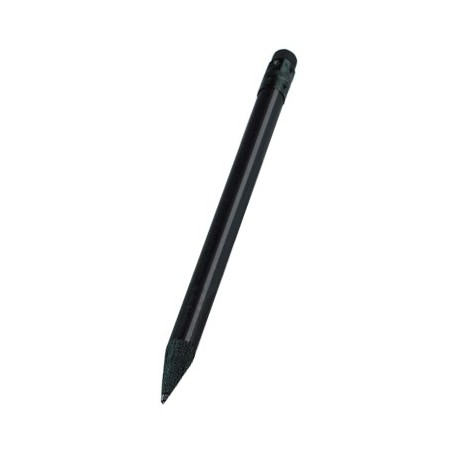 BLACK MINI WOODEN ROUNDED PENCIL WITH ERASER LARUM