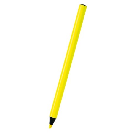 CRAYON FLUORESCENT EN BOIS NOIR FLUKI JAUNE