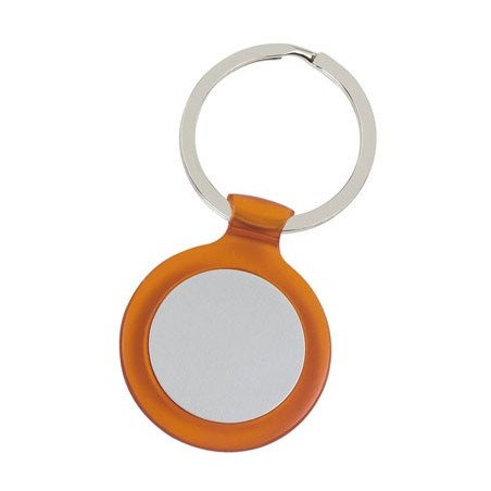 ORANGE METALLIC KEY RING HELP