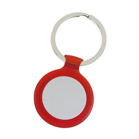 RED METALLIC KEY RING HELP