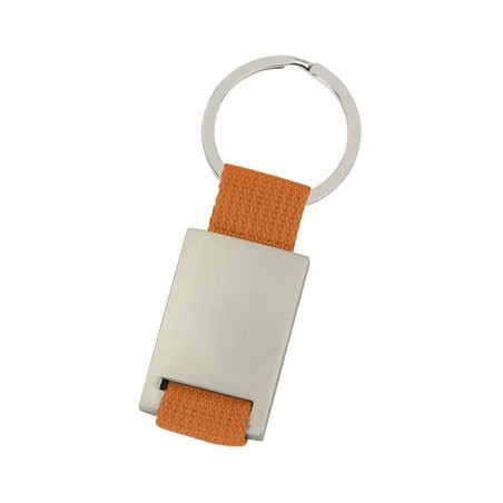 ORANGE METALLIC KEY RING MATT