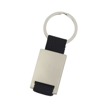 BLACK METALLIC KEY RING MATT