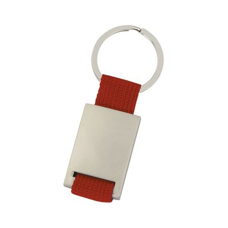 RED METALLIC KEY RING MATT