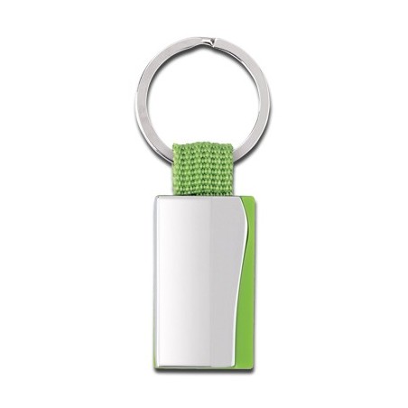 GREEN METALLIC KEY RING BISBI