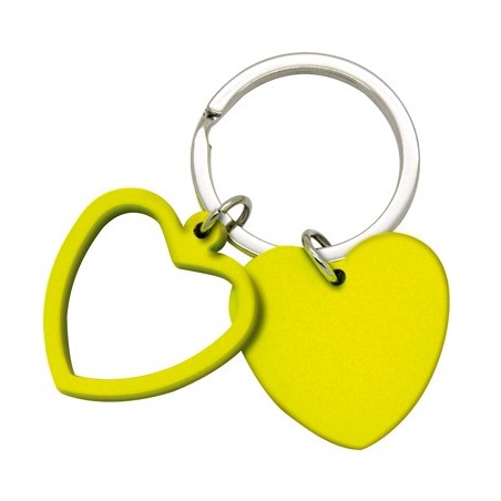 FLUOR YELLOW METALLIC KEY RING BLUNT