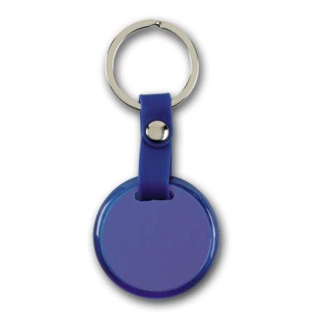 BLUE METALLIC KEY RING REDOLI