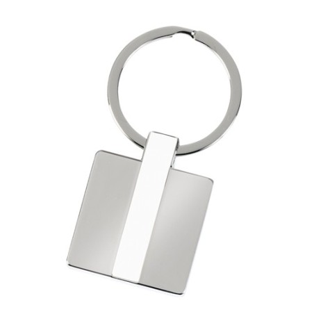 WHITE METALLIC KEY RING MARTIN