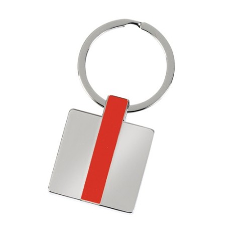 RED METALLIC KEY RING MARTIN