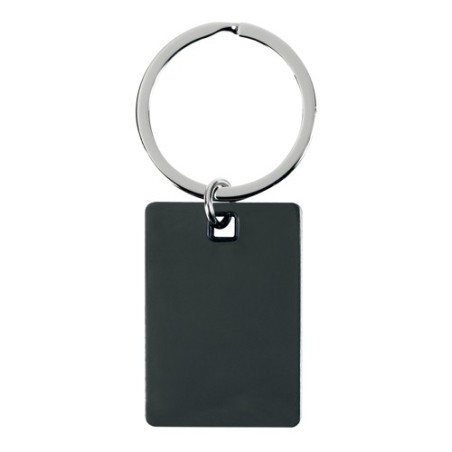 BLACK METALLIC KEY RING DORKY