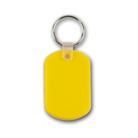 PORTE-CLÉS PVC NAVY JAUNE