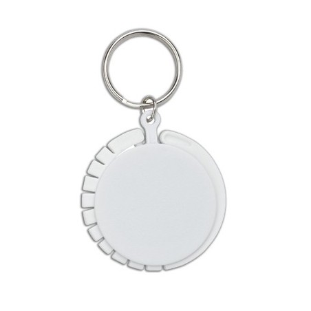 WHITE BAG HANGER KEYRING JANI