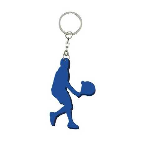 BLUE ALUMINIUM KEY RING PADDEL