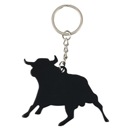 BLACK ALUMINIUM KEY RING TORO