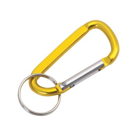 YELLOW ALUMINIUM CARABINER MOSQUI