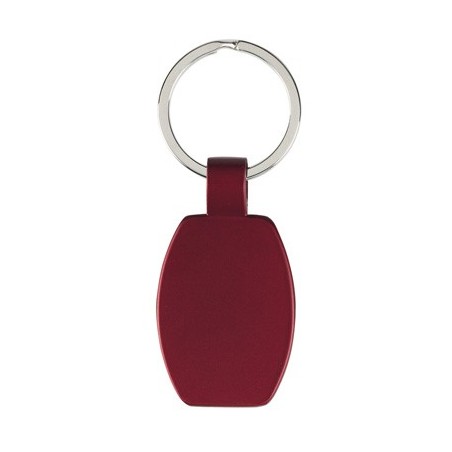 BURGUNDY METALLIC KEY RING HUSO