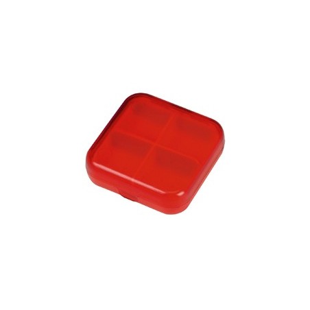 PASTILLERO PLASTICO MEDIC ROJO