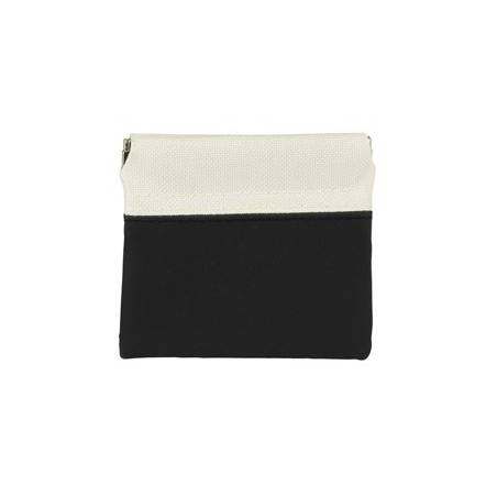 BLACK PU PURSE CLIKCLAC