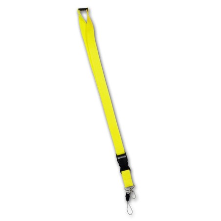 YELLOW LANYARD POLYESTER LAWFUL