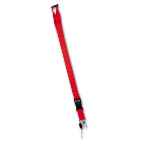 RED LANYARD POLYESTER LAWFUL