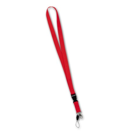 RED LANYARD POLYESTER LAVOT