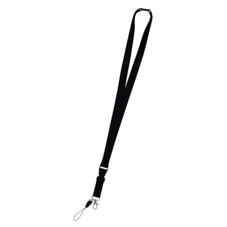 LANYARD POLIESTER LAWIN NEGRO