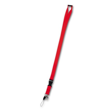 RED LANYARD POLYESTER LAWIN