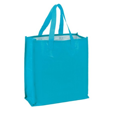 SAC PP LAMINÉ TEXAS BLEU