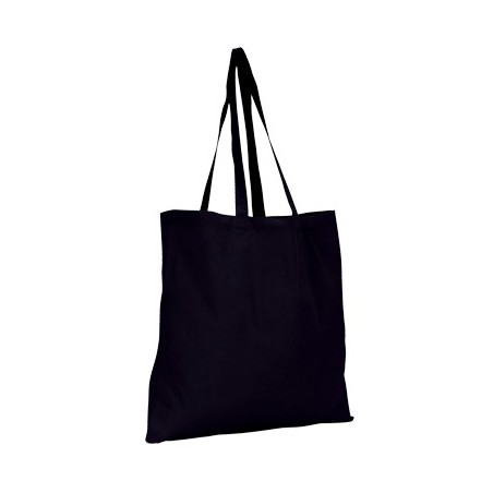 BLACK COTTON BAG LEBEN 115gr/m2