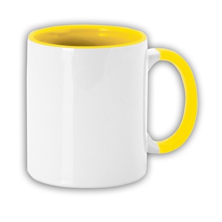 TAZA SUBLIMACION FANGA AMARILLO