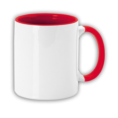 RED CERAMIC MUG FANGA