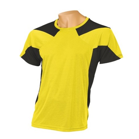 T-SHIRT TÉCHNIQUE DREAM JAUNE MANCHE COURTE L