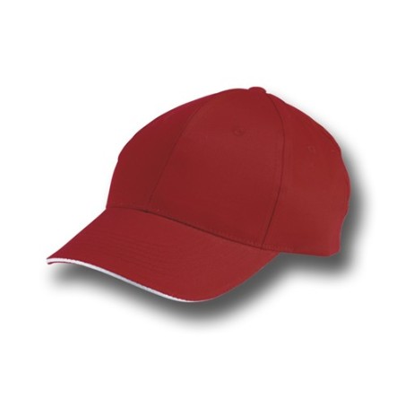 GORRA ALGODÓN SANDWICH ROJO