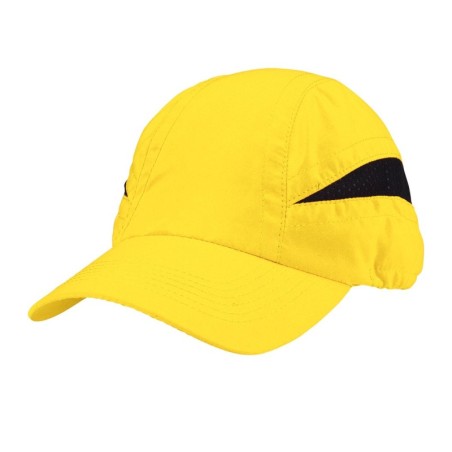 CASQUETTE MICROFIBRE RUNNER JAUNE FLUO